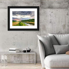 Elbe River at Golden Hour Wall Art