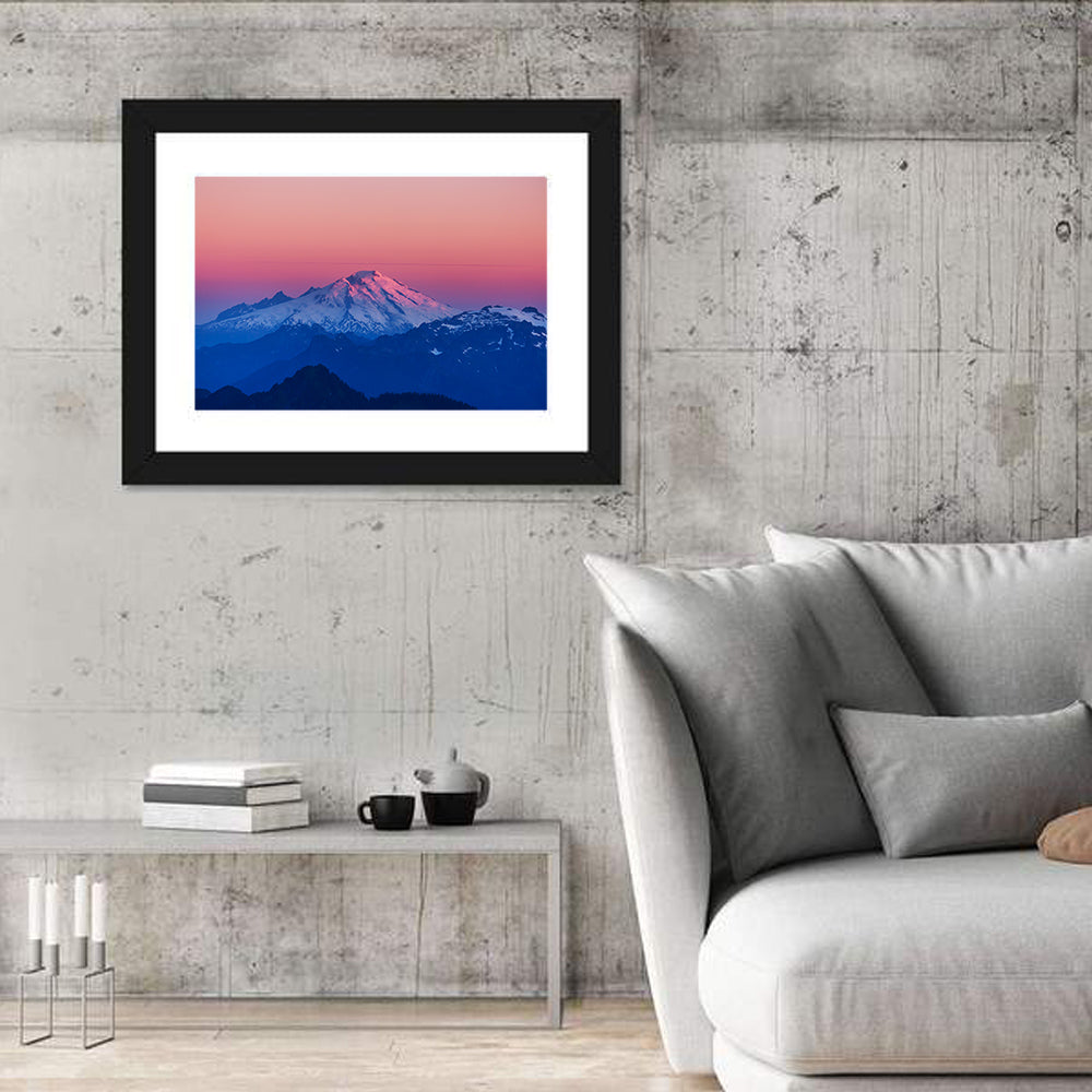 Mount Baker Alpenglow Wall Art
