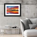 Shuwaikh Port at Dusk Wall Art