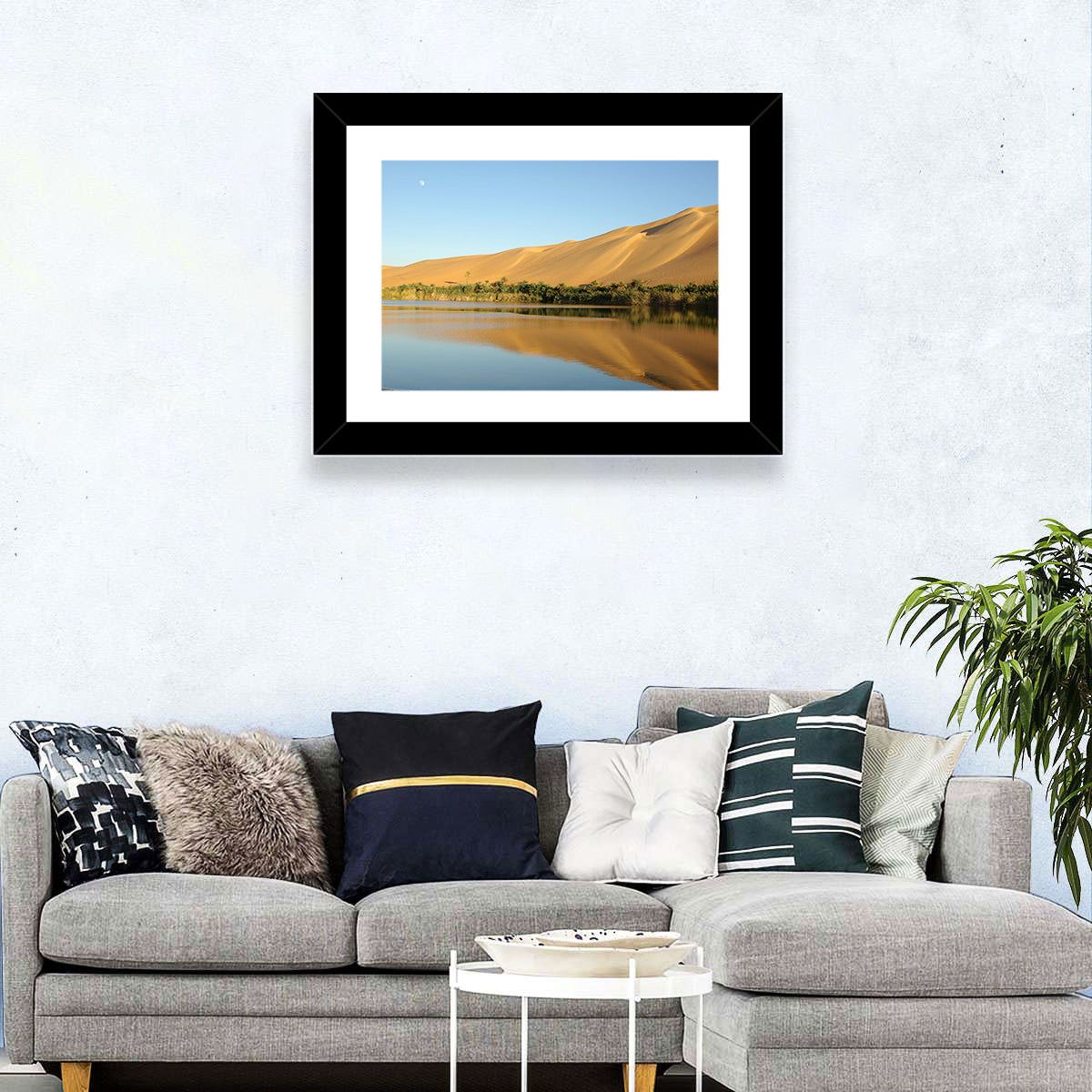 Desert Oasis Reflection Wall Art