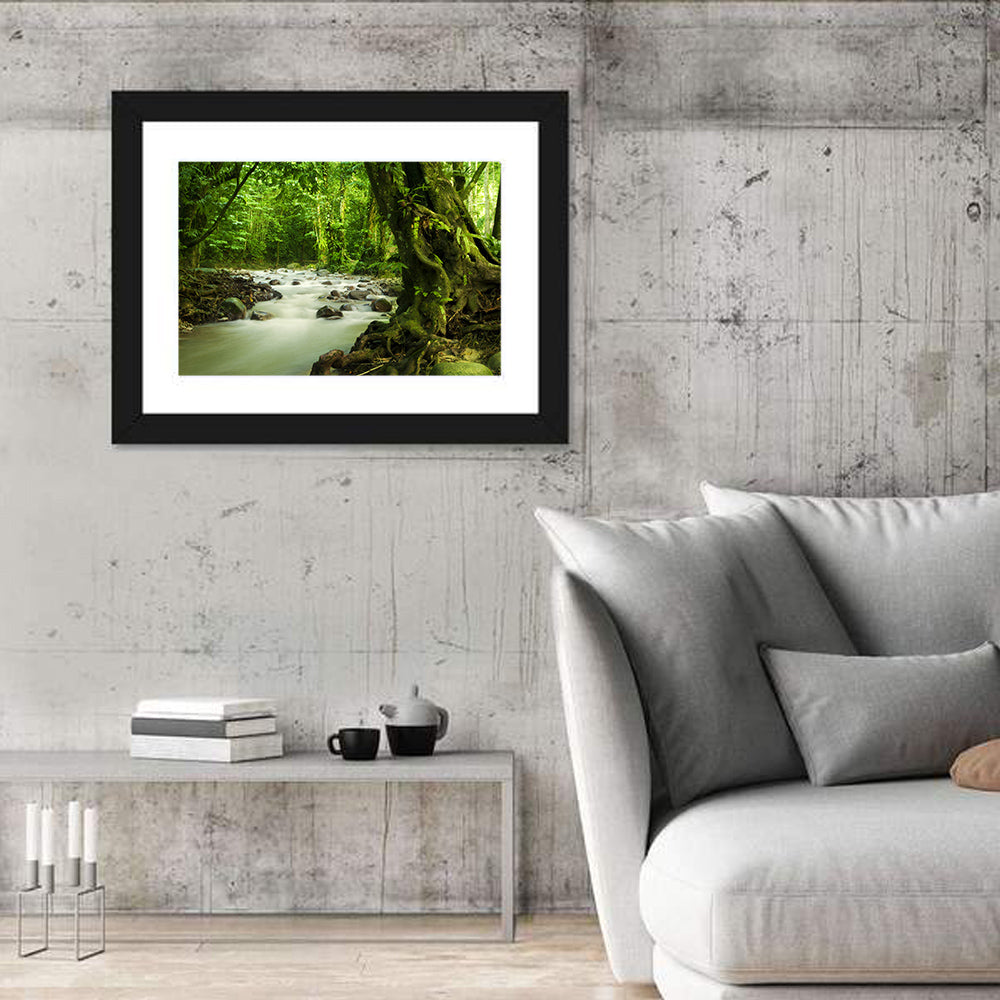 Emerald Rainforest River Wall Art