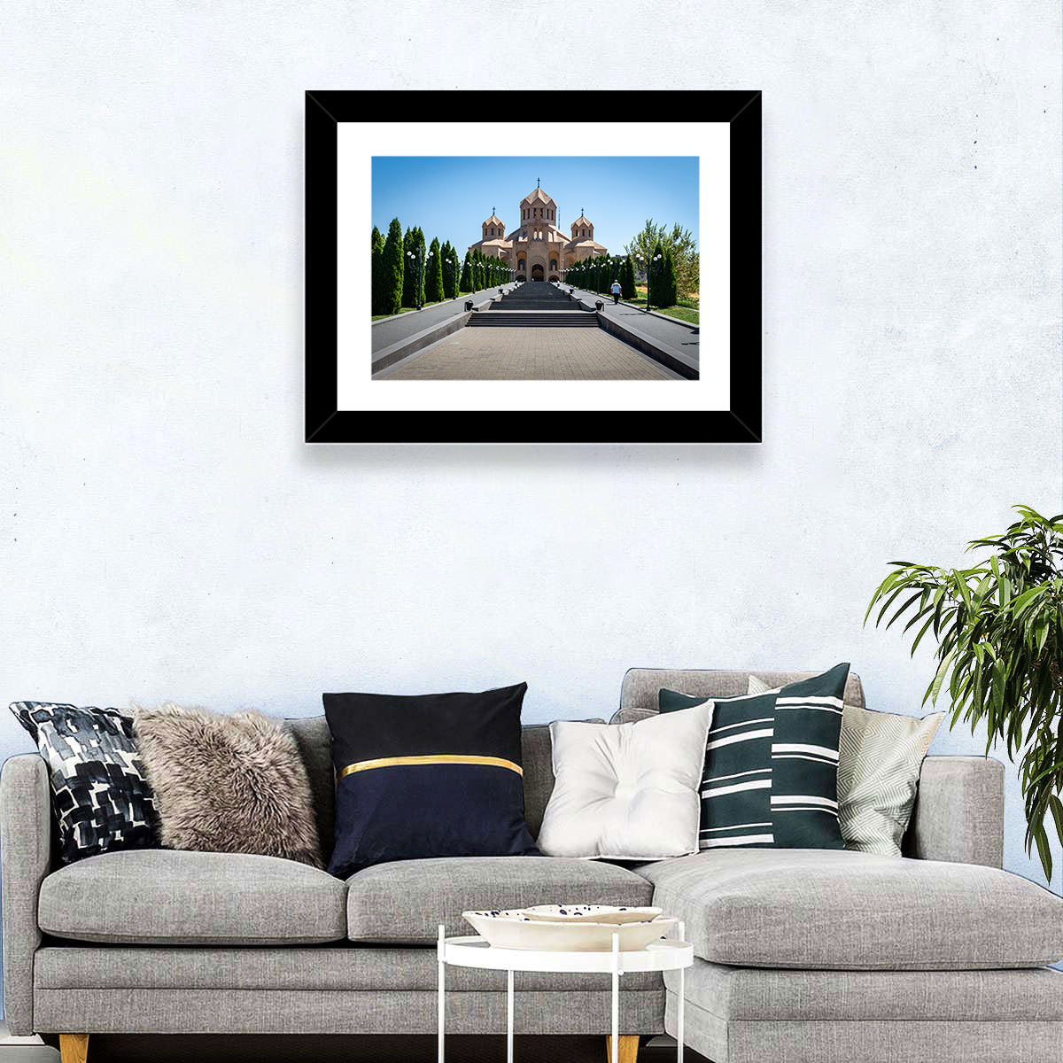 Saint Gregory Cathedral Stairway, Yerevan Wall Art in a room, landscape