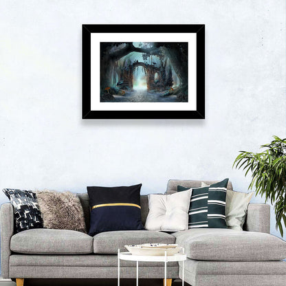 Enchanted Foggy Forest Wall Art