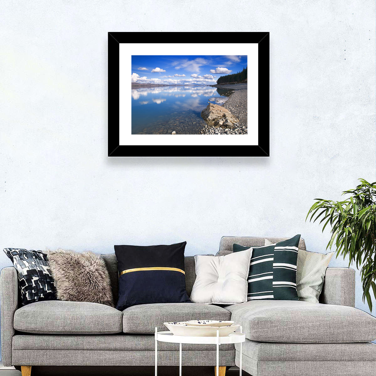 Pukaki Lake Shore Wall Art