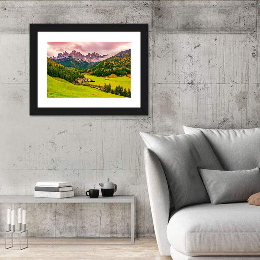 St Johann Church, Santa Maddalena Wall Art in a room, landscape