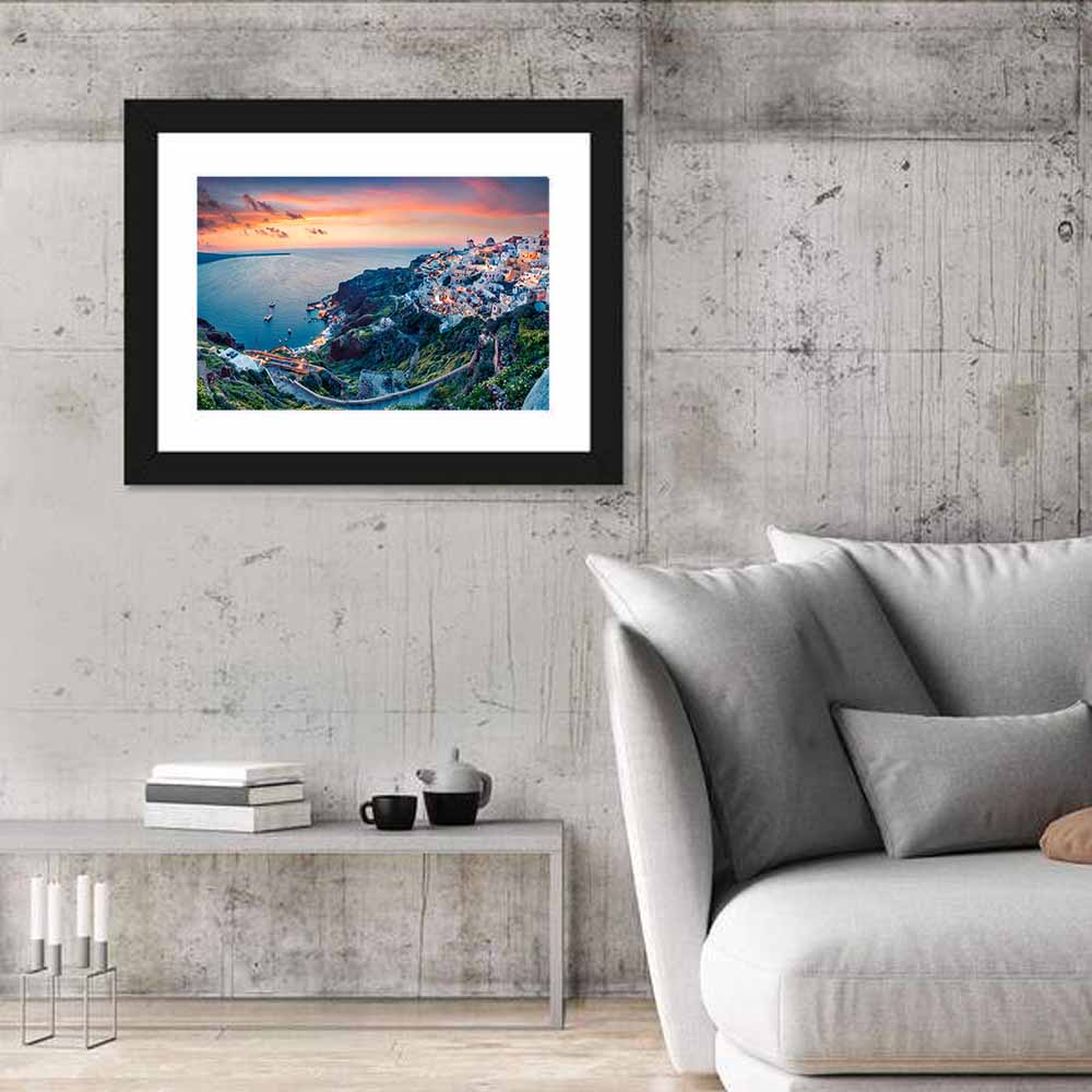 Greek Resort Oia Wall Art