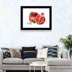 Fresh Pomegranate Watercolor Wall Art