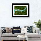 Inn River Aerial View Wall Art
