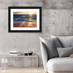 Sunset Surf on Wet Sand Wall Art