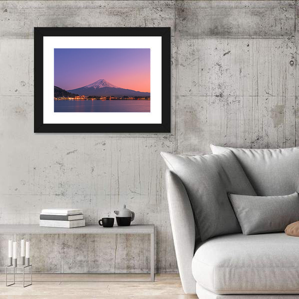Mount Fuji Over Lake Kawaguchi Wall Art