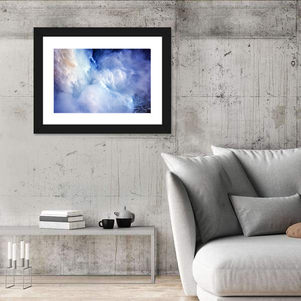 Snoqualme Falls Wall Art in a room, landscape