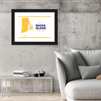 Rhode Island Map Wall Art