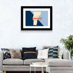 Vermont Map, Green Mountain State Wall Art