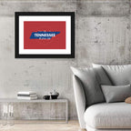 Tennessee Typographic Map Wall Art