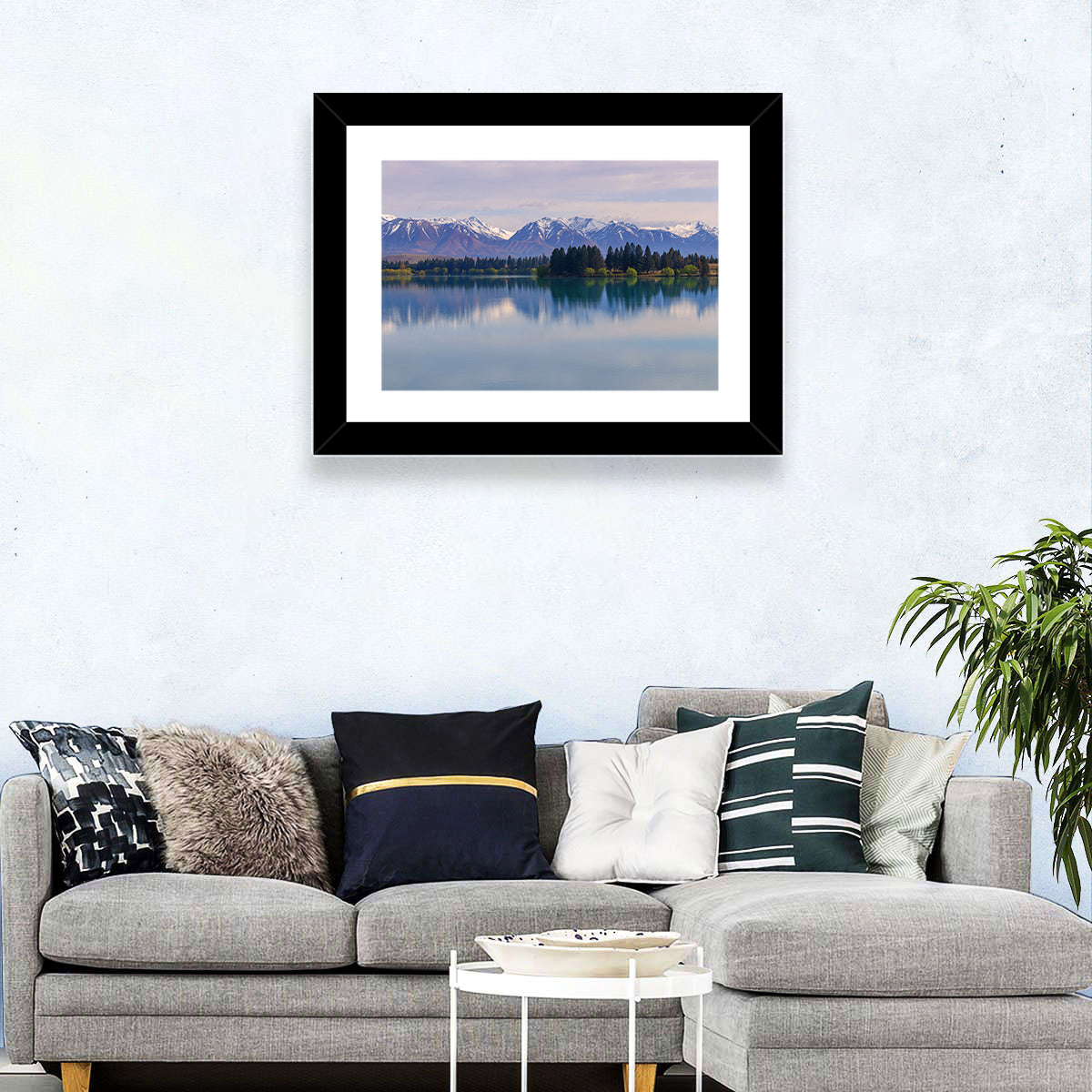 Ruataniwha Lake Reflection Wall Art