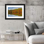 Moccasin Lake Autumn Reflection Wall Art