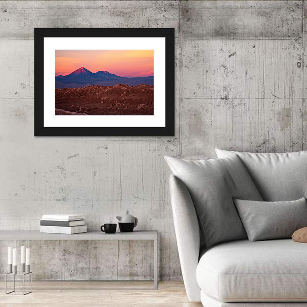 Valle De La Luna, Licancabur Volcano Wall Art in a room, landscape