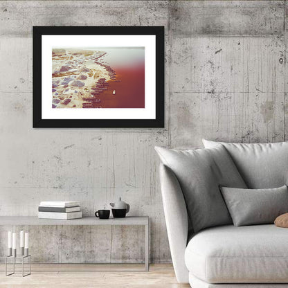 Lake Retba Aerial Wall Art