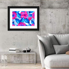 Tropical Hibiscus Pattern Wall Art