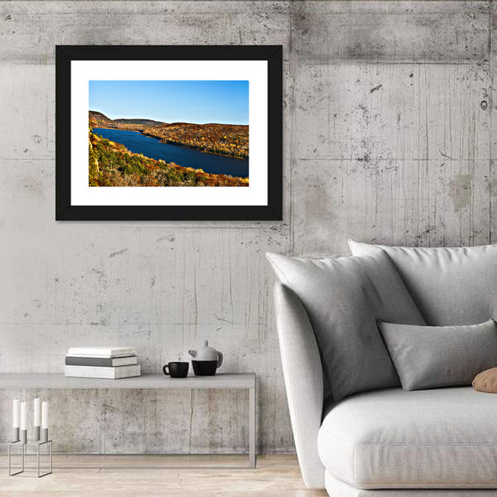 Lake of the Clouds Golden Hour Wall Art