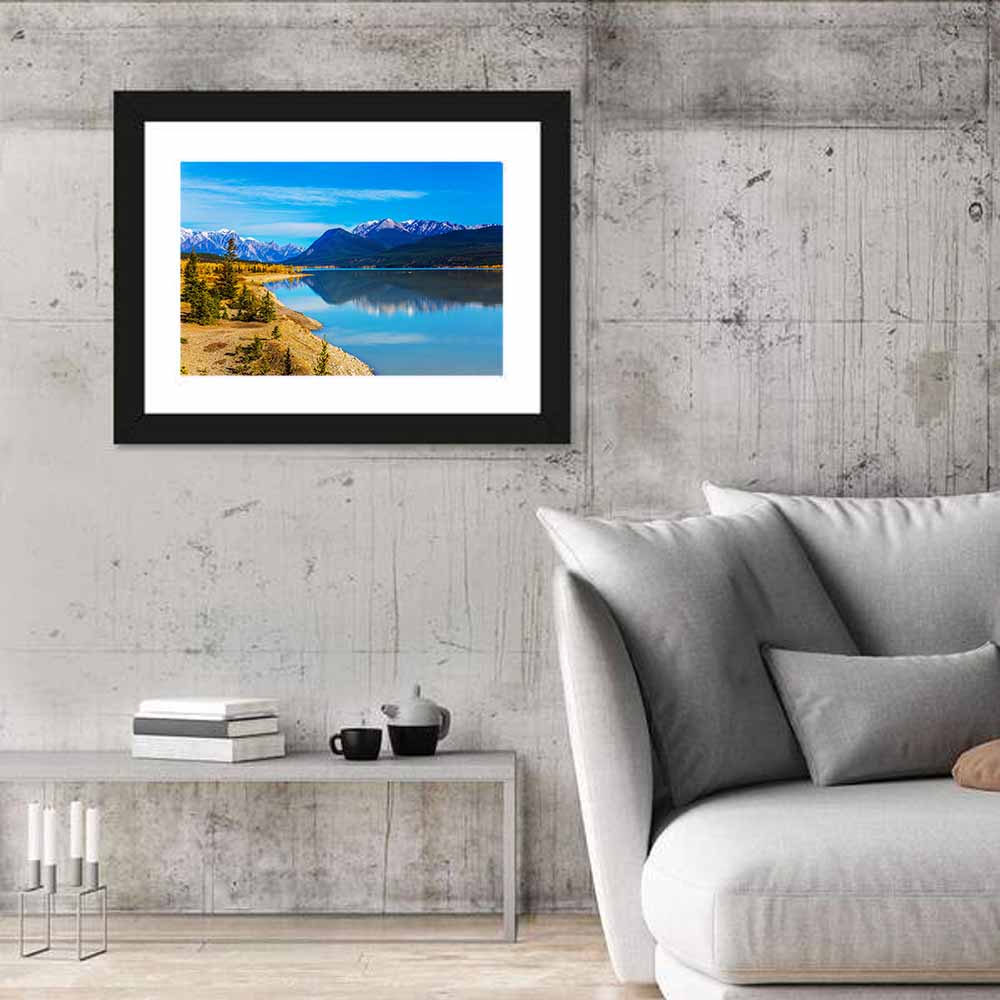 Abraham Lake Turquoise Reflection Wall Art
