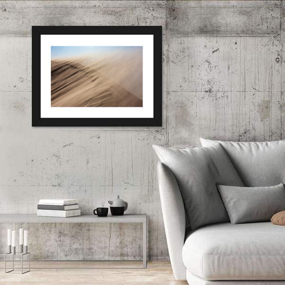 Sandstorm Over Dune Wall Art in a room, landscape