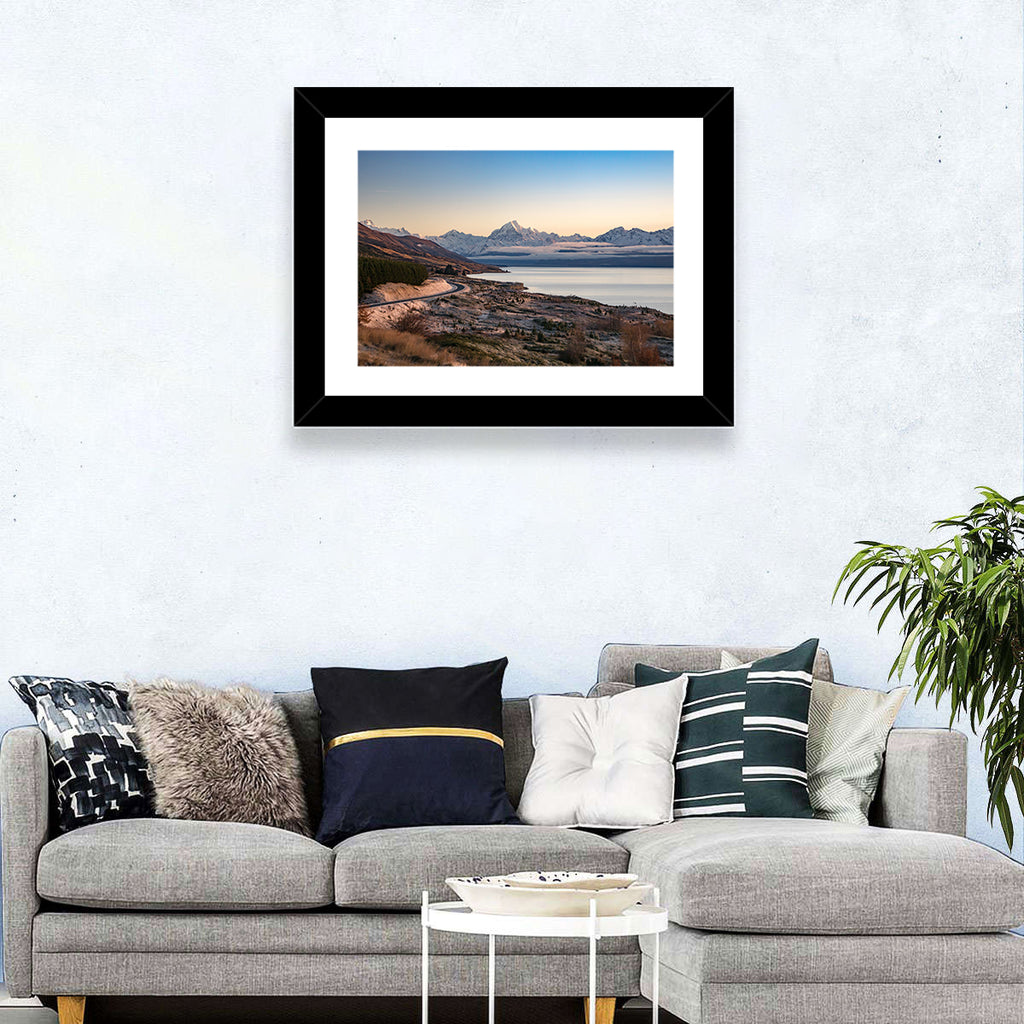 Mount Cook Over Lake Pukaki Wall Art