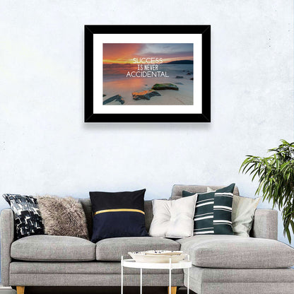 Success is No Accident Wall Art