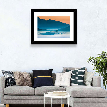 Foggy Mountain Church Wall Art