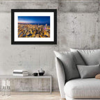 Aerial Chicago Nightscape Wall Art