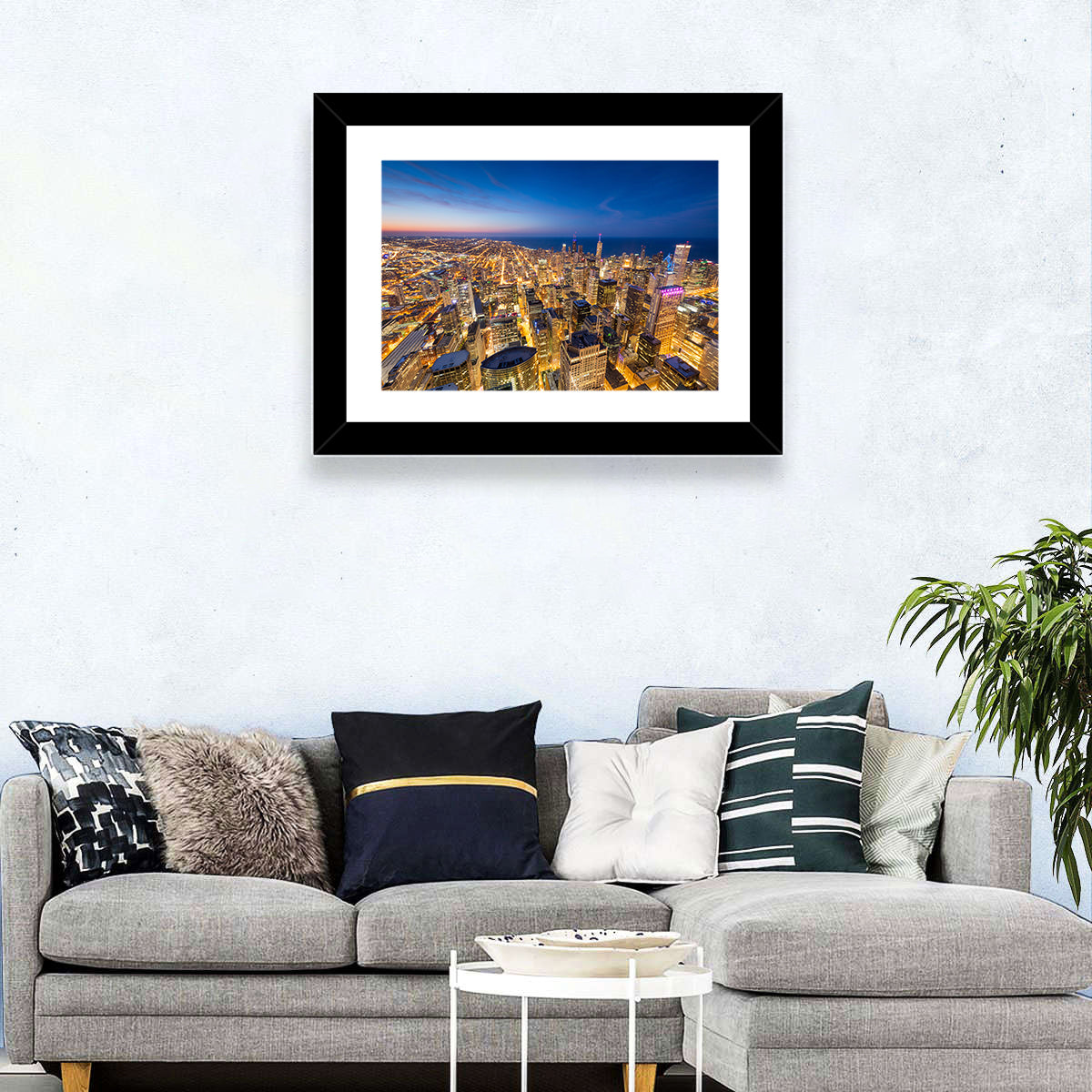 Chicago Nightscape Wall Art