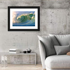 Golden Hour Barrel Wave Wall Art