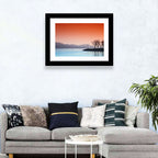 Lake Geneva Sunset Reflection Wall Art
