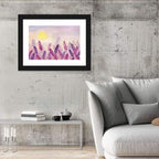 Sunlit Lavender Field Wall Art