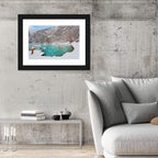 Blausee Winter Reflection Wall Art
