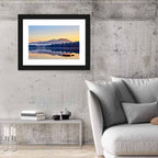 Lake Placid Dock at Dawn Wall Art