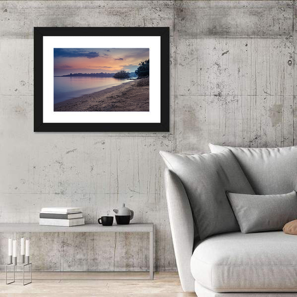 Lake Victoria at Dusk Wall Art in a room, landscape