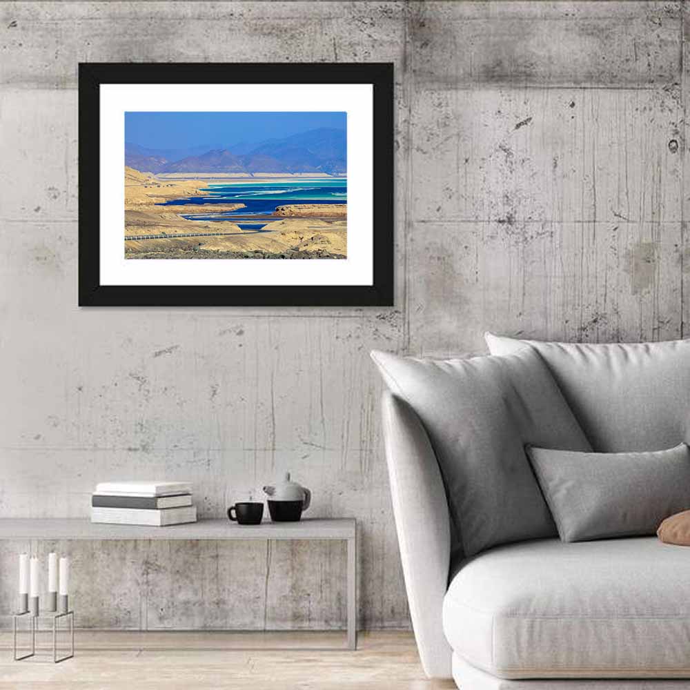Salty Coastline Of Lake Assal Wall Art