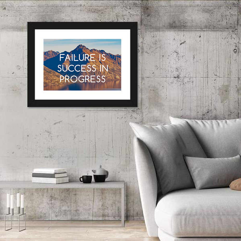 Failure Is Success in Progress Wall Art