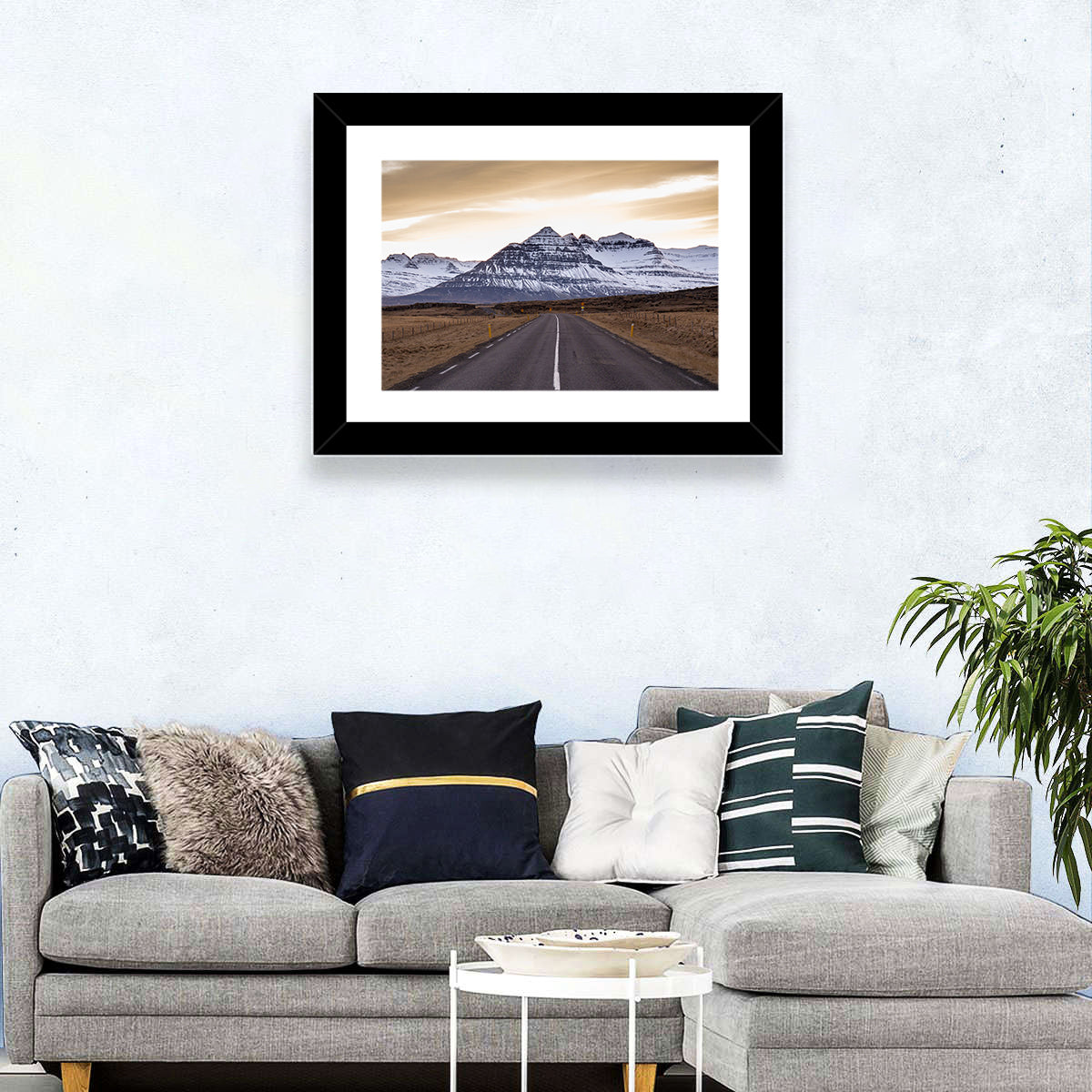 East Fjords Road at Dusk Wall Art