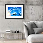 Shipwreck Under Milky Way Wall Art