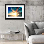 Sun Through a Breaking Wave Wall Art
