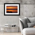 Lake Champlain Sunrise with Heron Wall Art