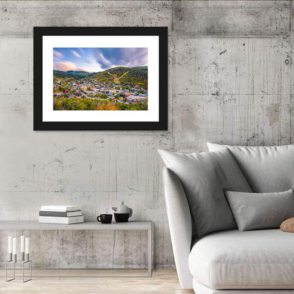 Park City Mountain View Wall Art in a room, landscape
