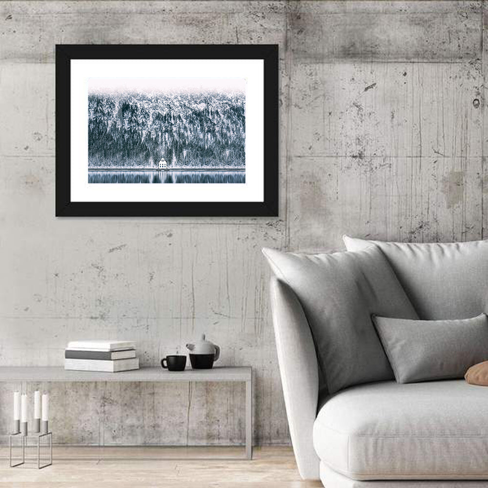 Plansee Lake Wall Art in a room, landscape