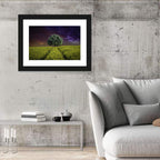 Solitary Tree in Yellow Field Wall Art