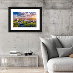 Prague Golden Hour Over Charles Bridge Wall Art