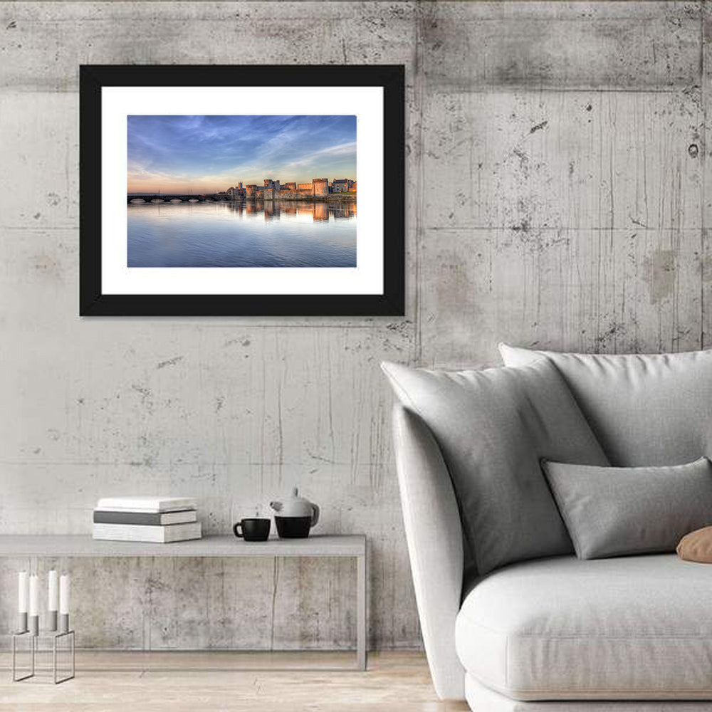 King John's Castle at Sunset Wall Art in a room, landscape