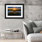 Sunset Over Gromskie Lake Wall Art
