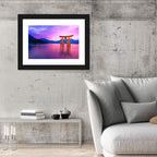 Miyajima Torii at Sunset Wall Art